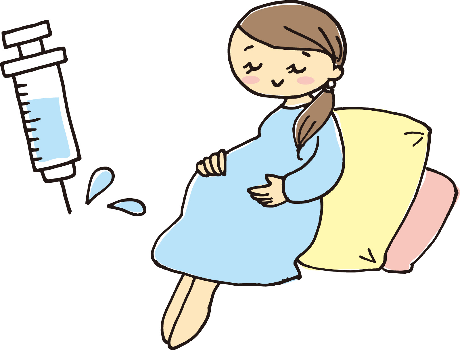 Вакцинация беременных рисунок